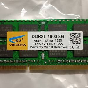 手提電腦 8GB DDR3L RAM  1.35V