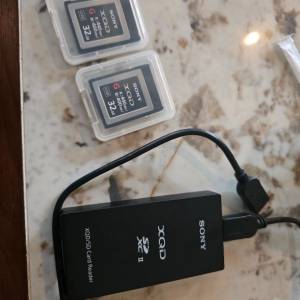 Sony XQD card 32gb 兩張 加 原廠讀卡器