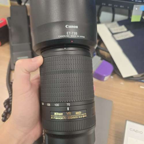 Nikon AF-P NIKKOR 70-300mm F4.5-5.6E ED VR (無左原廠遮光罩，送一個canon 既) ...