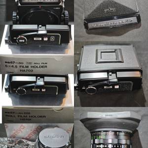 Mamiya 瑪米亞 RB67 proSD + 127/3.5 k/L KL + 50/4.5 + 腰屏 + 眼平器 + 120/220 ...