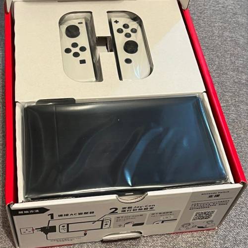 任天堂 Switch 64GB OLED Mario 红色游戏机 1 天发货完好翻新