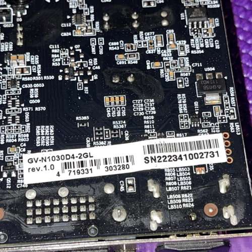 Gigabyte GT 1030 Low Profile GV-N1030D4-2GL 顯示卡刀卡