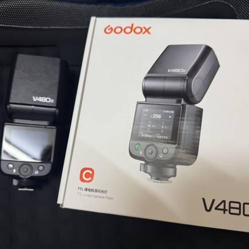 Godox V480 神牛 TTL鋰電池機頂閃光燈 For Canon V480C （適合R6, R8, R3, R1, R7,...