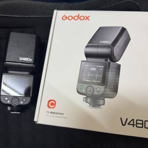 Godox V480 神牛 TTL鋰電池機頂閃光燈 For Canon V480C （適合R6, R8, R3, R1, R7,...