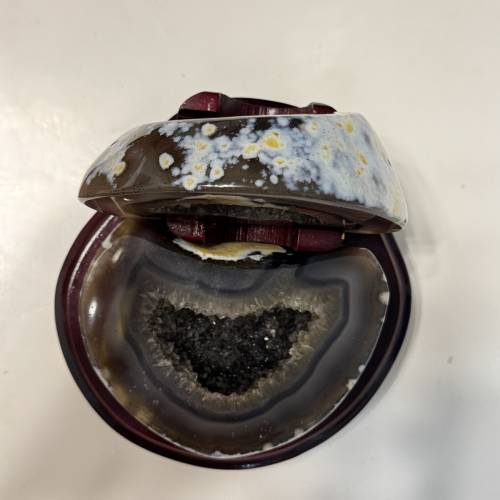 瑪瑙聚寶盆擺件