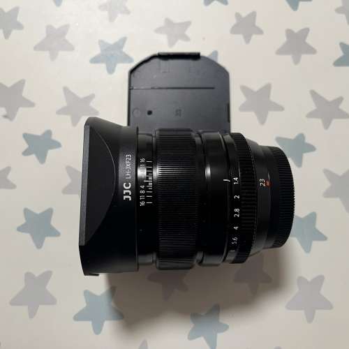 富士 XF 23mm F1.4 鏡頭 九成新 無花無霉  成色極好 方形復古罩