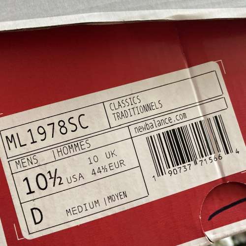 New Balance 1978 ML1978SC UK10