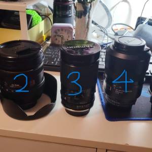 放兩支原廠NIKON AF微距及手動長鏡及三支副廠鏡=$5600