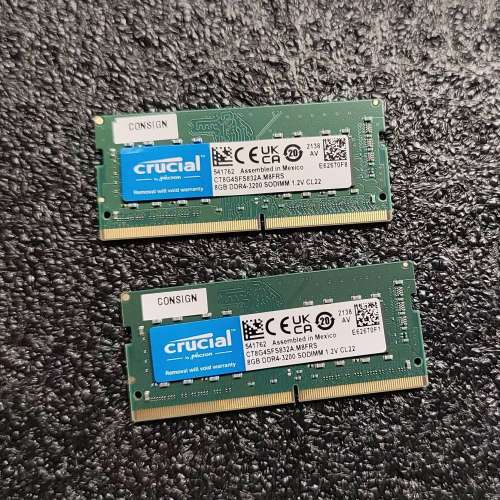 Crucial DDR4-3200 16GB (2x8GB) SO-DIMM