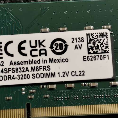 Crucial DDR4-3200 16GB (2x8GB) SO-DIMM