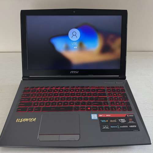 Hold（msi電競筆電 i7 8750h/8g ram/256ssd/GTX1050/1920x1080p）