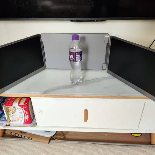 華視迅15.6&rdquo;外置雙屏便攜顯示器Type-C/HDMI接口低藍光