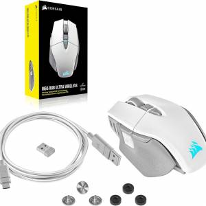 Corsair M65 RGB ULTRA Wireless White