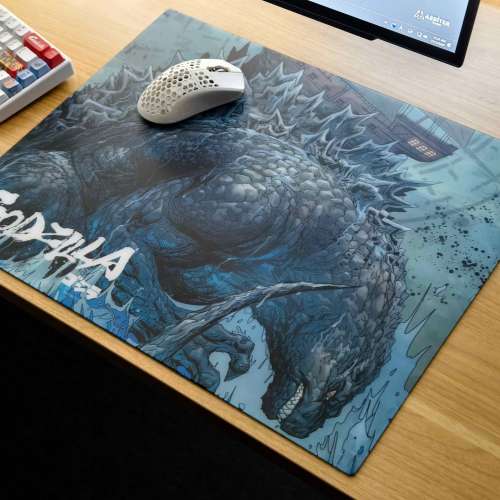 全新 Arbiter Studio ✕ Godzilla 聯名 Lunar Speed 玻璃遊戲滑鼠墊(ShipWreck)