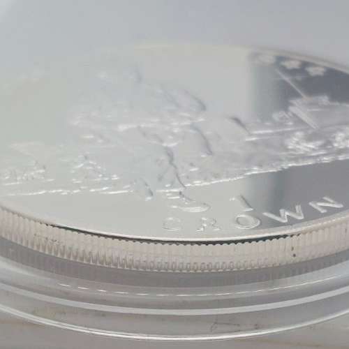 (1994)ISLE OF MAN 50th ANNIVERSARY OF D-DAY SILVER PROOF CROWN/0.925 Silver