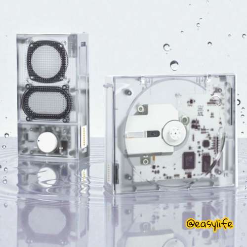 透明化TINYL SPLIT 3合1分體式CD播放機 (透明色) 📻