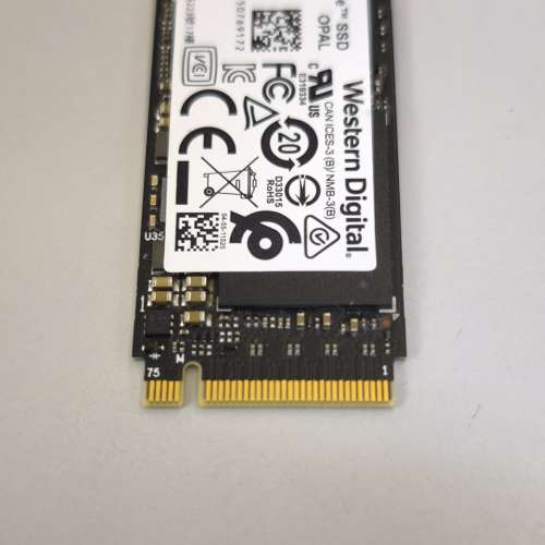 WD 512GB M.2 NVMe SSD 近全新