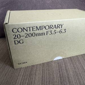 全新 Sony e Mount Sigma Contemporary 20-200mm F3.5-6.3 DG Lens