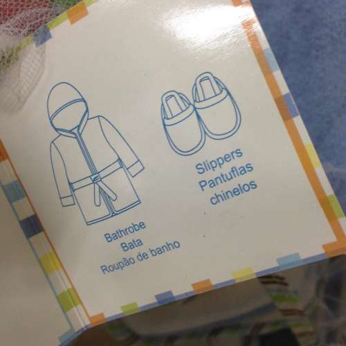 👶 Baby Hooded Bath Robe + Slippers Gift Set for 0-6months NEW 嬰兒浴袍套裝 👶