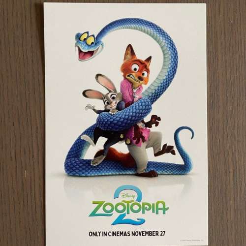 Zootopia 2 優獸大都會 明信片