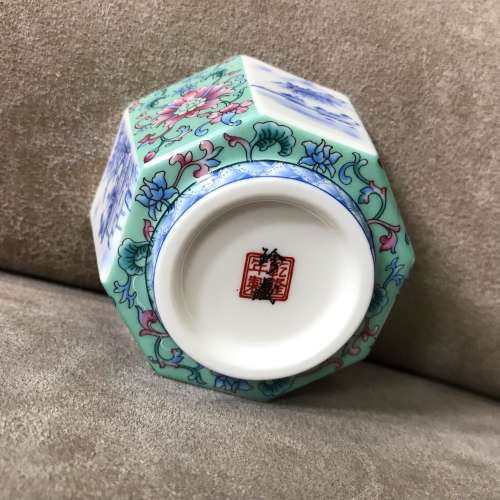 🍵 Enamel Cup 130ml 7.7*5.3cm NEW 全新 仿古 八方杯 琺瑯彩 🍵