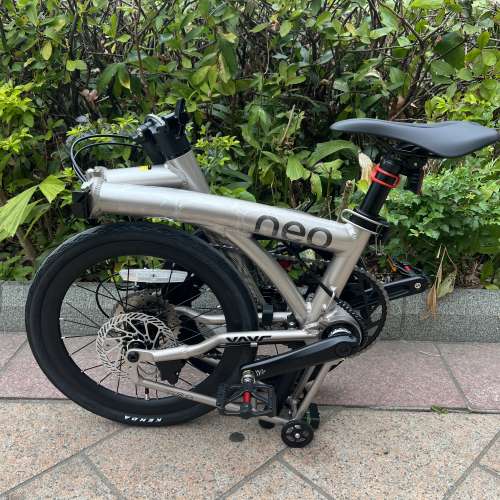 亮光鈦色 JAVA NEO 9速 桶軸碟剎 16吋 349 鋁合金折叠車 （三折叠小布 國布 ）送前...