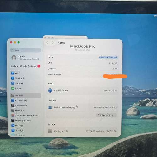Apple MacBook Pro 13 吋 M2 2022 型號