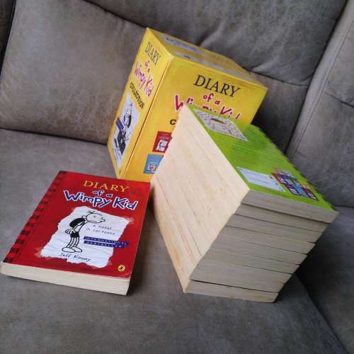 📖 DIARY of a WImpy Kid COLLECTION 10 BOOKS by Jeff Kinney USED 兒童圖書 👦 👧