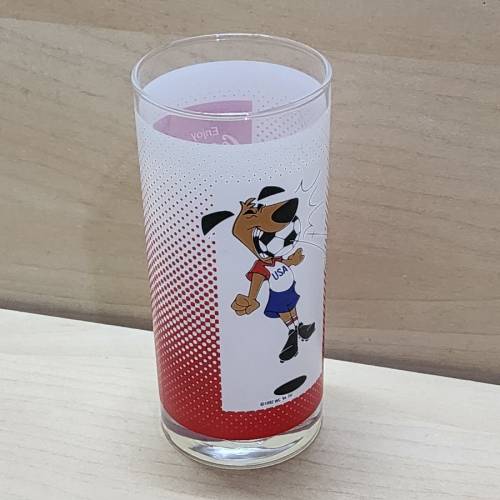 大埔交收】94年 世界盃 x 可口可樂 紀念玻璃杯 /  (coca cola world cup usa 1994)