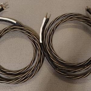 Inakustik LS603 喇叭線8呎長X2,90%新配上sine 鍍銠一邊 蕉插另一邊义头$2150