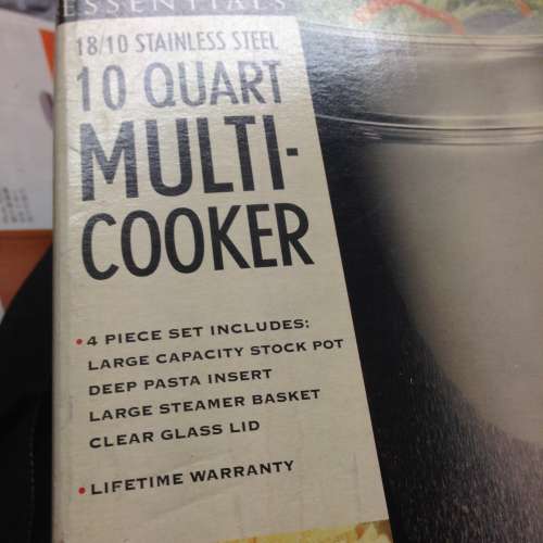 🍽 CULINARY ESSENTIALS Stainless Steel 10 QUART Cooker 4pc Set NEW 全新 不銹鋼...