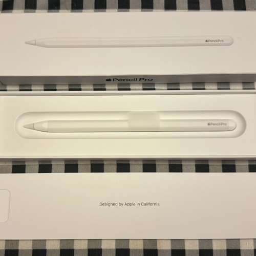 Apple Pencil Pro 行貨 100%全新 只檢查未曾使用 豐澤電器購入$999 原廠一年保養到...