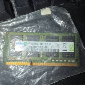 2條三星Samsung 手提電腦RAM DDR3 4GB