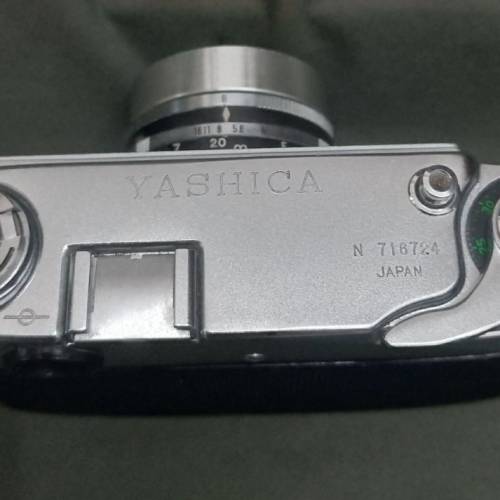 60s年代  Yashica-J  RF film camera (叠影連動)對焦菲林相機 內置45mm f2.8  金屬...