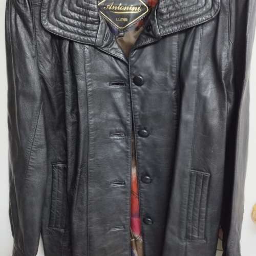 意大利Antonini 女裝外套真皮皮褸（ size L） Italy leather jacket