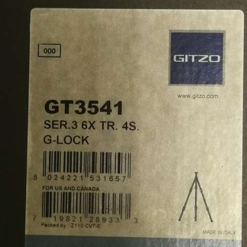 Gitzo GT3541 Series 3 Carbon 6x 4 Section G-Lock