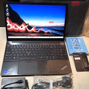 真95%新 Lenovo Thinkpad E15 Gen2, 11代 i7-1165G7, 16GB, 新512GB SSD, Win10Home...
