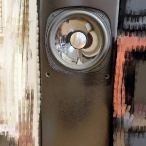 Rogers 音箱，八吋低音，正常，箱體超重，板材無裂，內有隔音棉