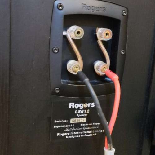 Rogers 音箱，八吋低音，正常，箱體超重，板材無裂，內有隔音棉