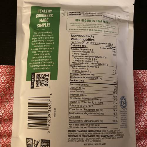 Hemp hearts / Hemp seeds / super food