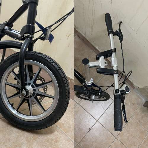 CMS Bike 日本14吋輕量專利X型折疊單車 | 一秒極速摺疊|Shimano 7速變速器