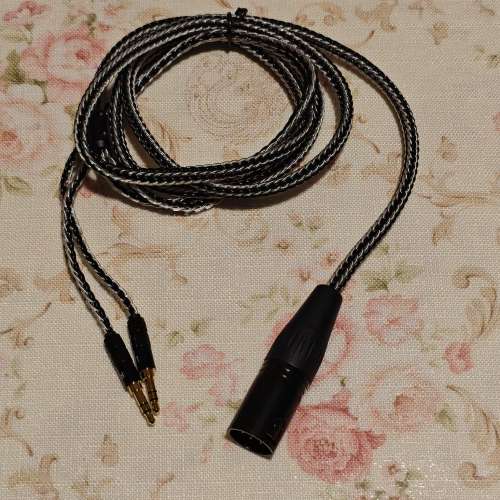 双 3.5mm XLR 頭 大耳機線