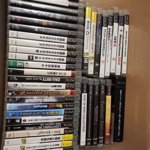 ps3 Super Slim 500g 主機 全套 連 一隻 絕版頭文子d3 連正版遊戲40隻左右[收藏一流]