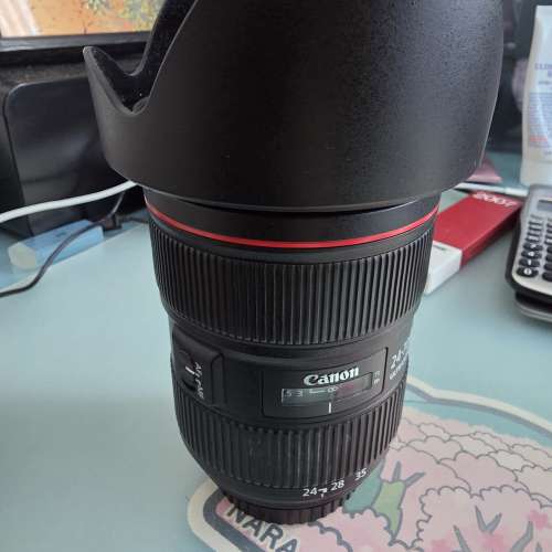 有盒 Canon EF 24-70/2.8L 有filter 90%新
