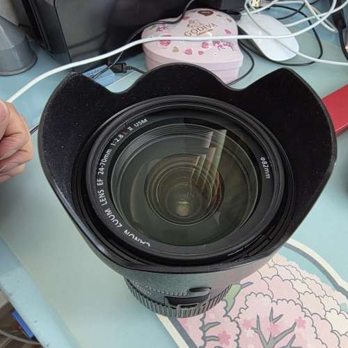 有盒 Canon EF 24-70/2.8L 有filter 90%新