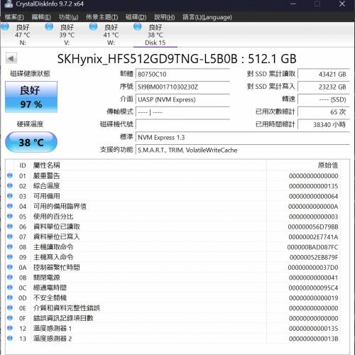 SK hynix PC601 512GB m.2 nvme PCIe 3.0 SSD
