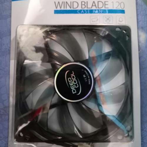 New! 全新! Deepcool 12cm 高風量 靜音 機箱 風扇 藍色 Led