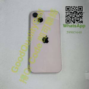 $(2) 90%新 IPhone 13 256GB 粉色