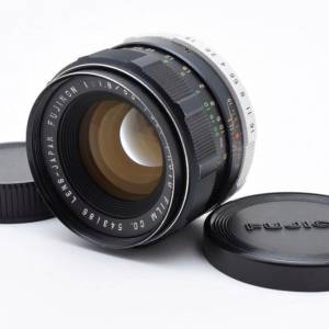 (M42) Fujinon 55mm F1.8 富士 Fujica 標準鏡 銳利黃金鍍鏌 合 FX A7 Nex Eos