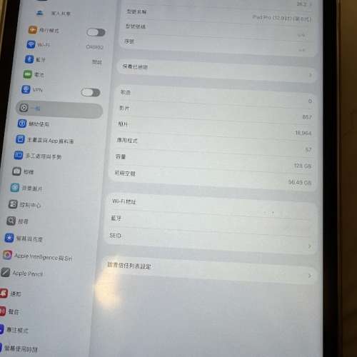 Ipad pro 6th Gen 12.9 (m2) 128gb